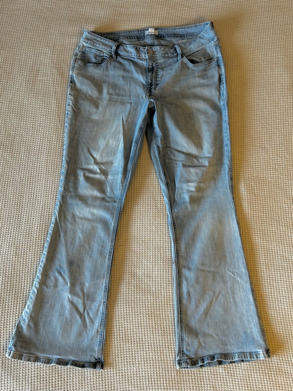 M Jeans by Maurices Flare Flared Light Wash Jeans Size 16W